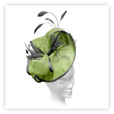 Brimmed Bespoke Handmade Wedding and Races Fascinator available in many colours with samples available.