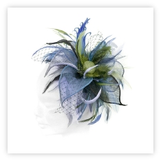 Fancy Bespoke Handmade Wedding and Races Fascinator available in many colours with samples available.