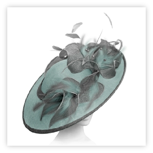 Brimmed Bespoke Handmade Wedding and Races Fascinators available in many styles and colours with samples available.