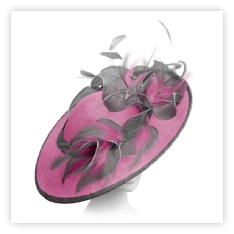 Brimmed Bespoke Handmade Wedding and Races Fascinator available in many colours with samples available.