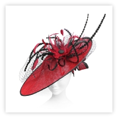 Brimmed Bespoke Handmade Wedding and Races Fascinator available in many colours with samples available.