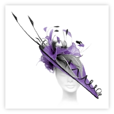 Brimmed Bespoke Handmade Wedding and Races Fascinator available in many colours with samples available.