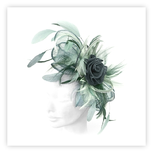 Handcrafted Fascinators available in many designs and colours, custom made to your requirements in Somerset UK
