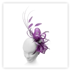 Fancy Bespoke Handmade Wedding and Races Fascinator available in many colours with samples available.